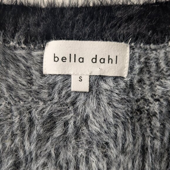 BELLA DAHL Women's Cardigan Sweater  Size S  Black White Plaid  NWOT - Picture 7 of 8